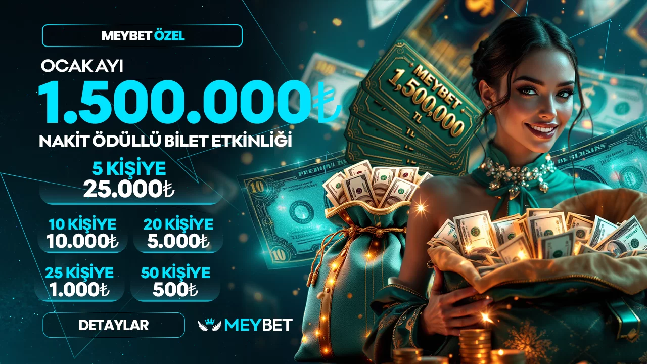 OCAK AYINA ÖZEL 1.500.000₺ NAKİT ÖDÜLLÜ ÇEKİLİŞ!